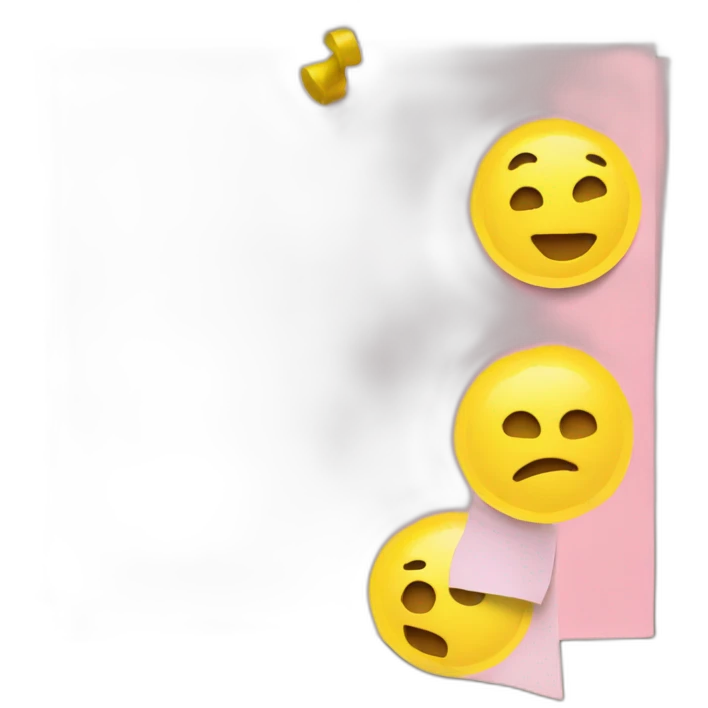 sticky notes in a board emoji