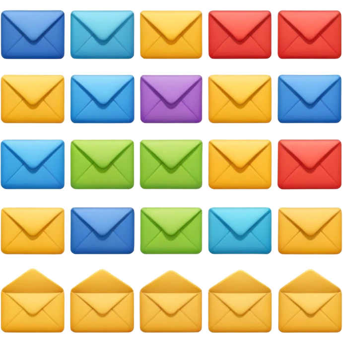 Mail emoji set emoji