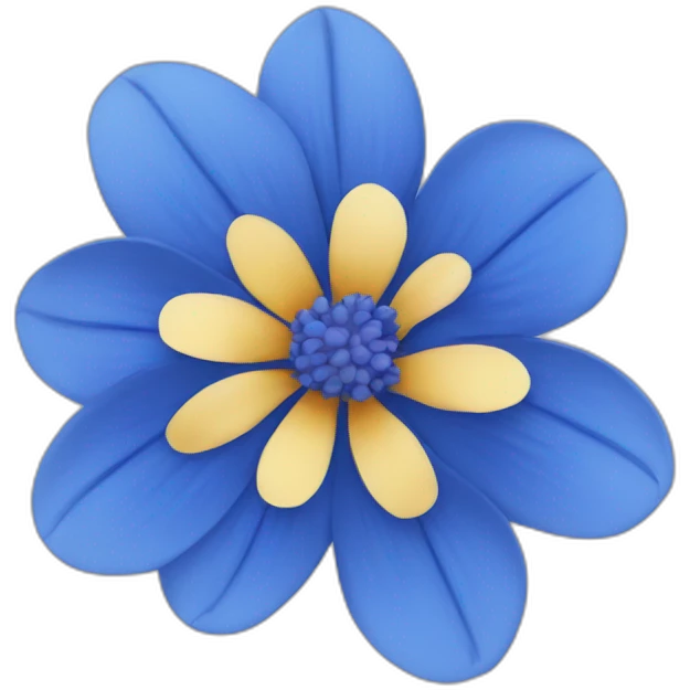 blue flower emoji