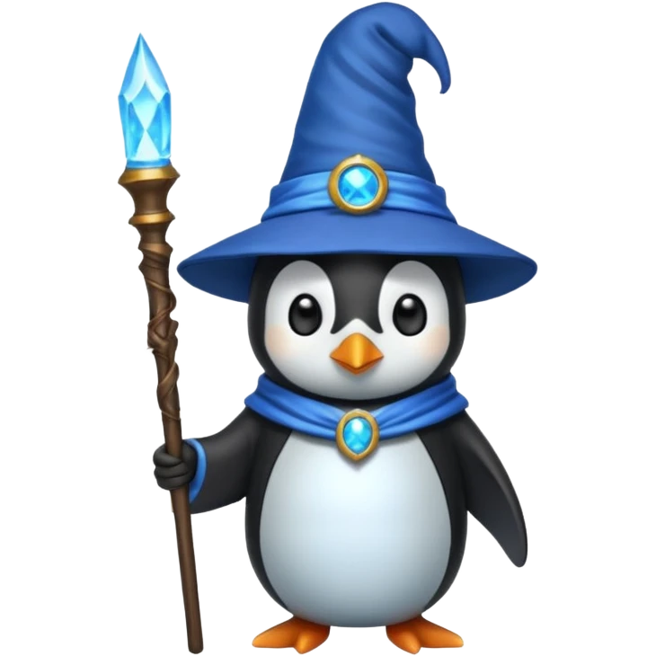 Penguin Wizard emoji