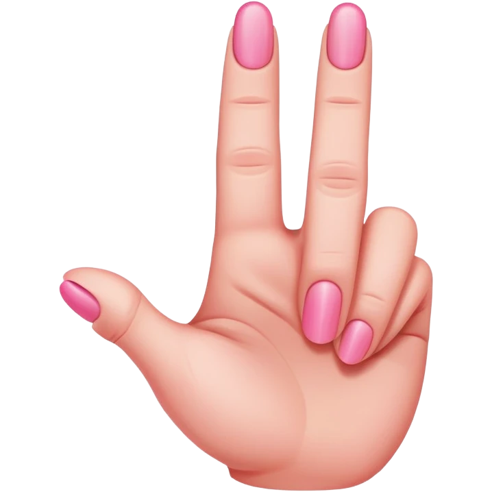 pink middle finger emoji