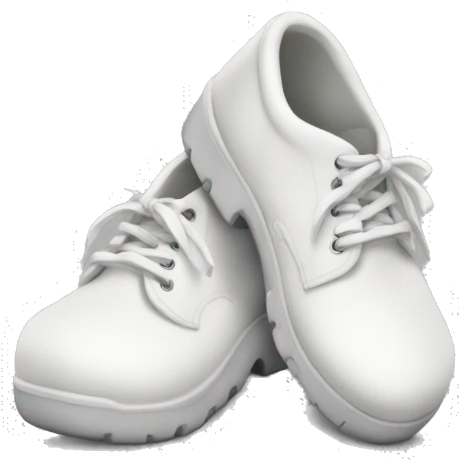 White chunky shoes emoji