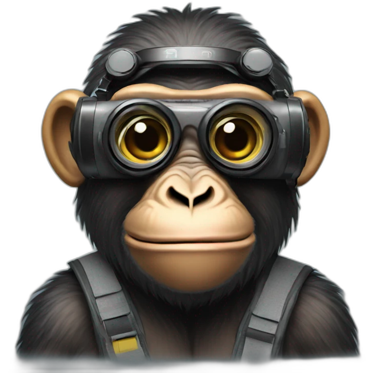 ape with camera goggles emoji