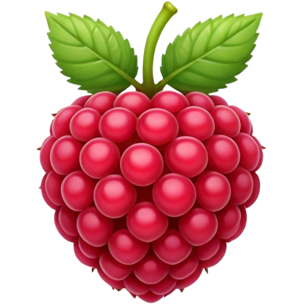 A raspberry emoji