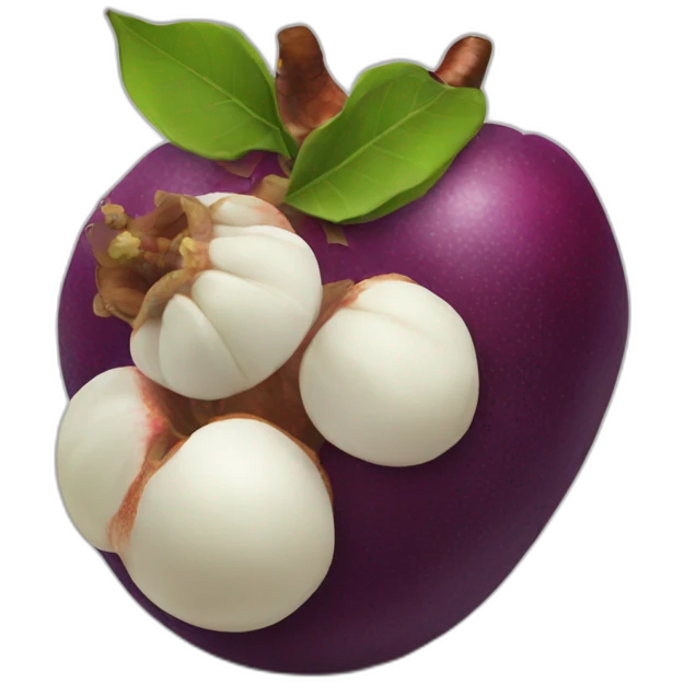 mangosteen fruit emoji