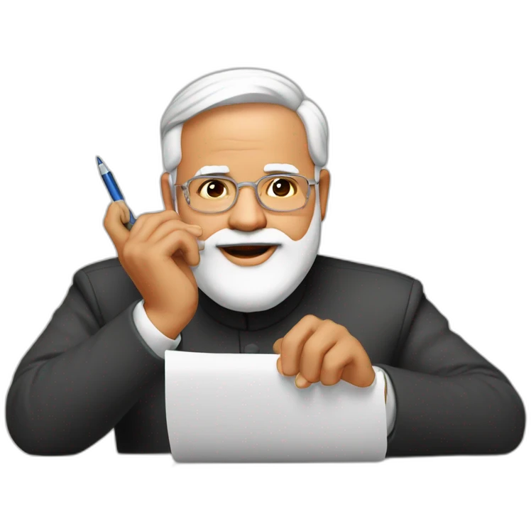 modiji writing emoji