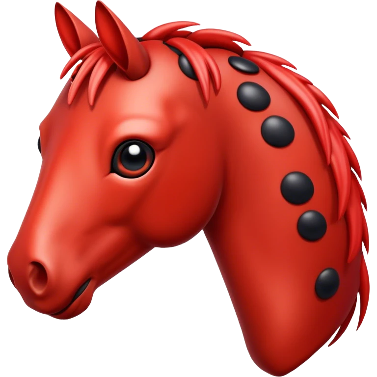 Ladybug with horse head emoji