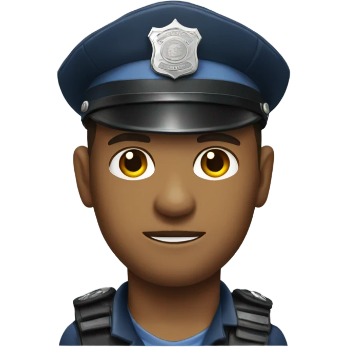 Policemen at the beach emoji