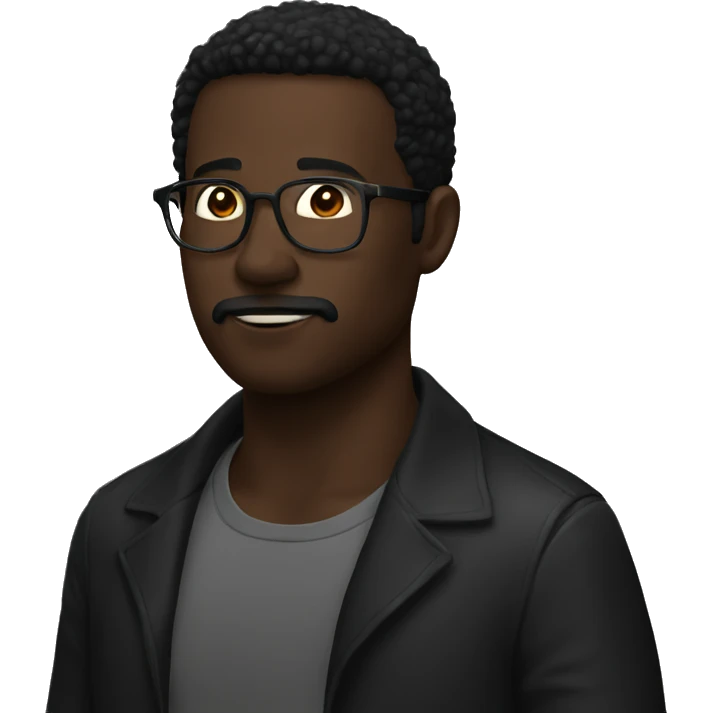 homme noir emoji