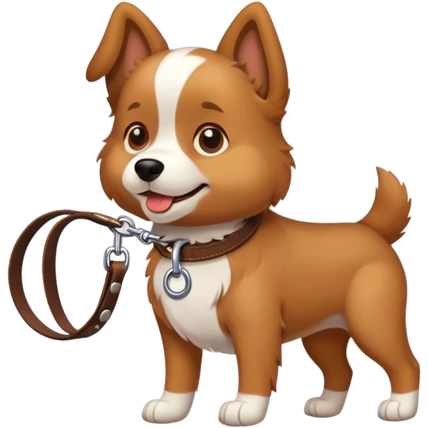 dog on a leash emoji