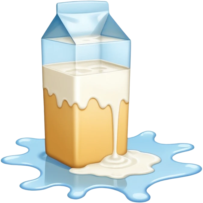 milk spilling on floor emoji