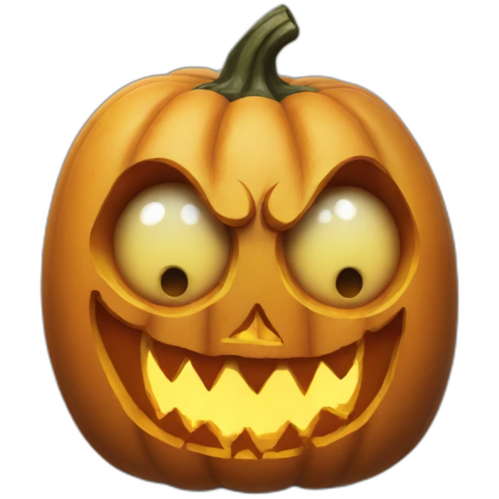 terrifying grotesque pumpkin carving emoji