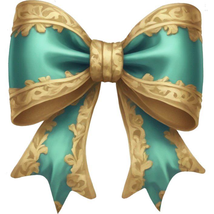 vintage rococo bow emoji