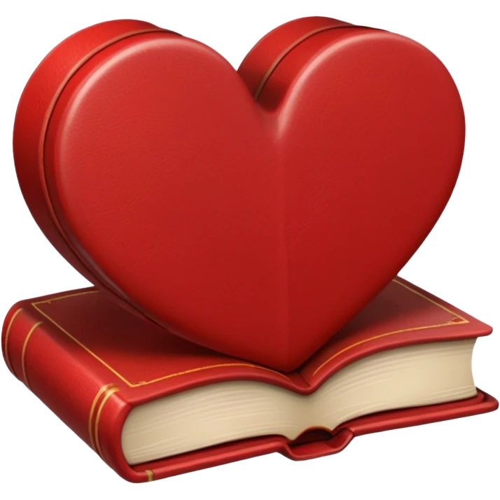 heart-shaped book emoji