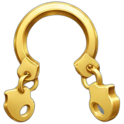 golden handcuffs emoji