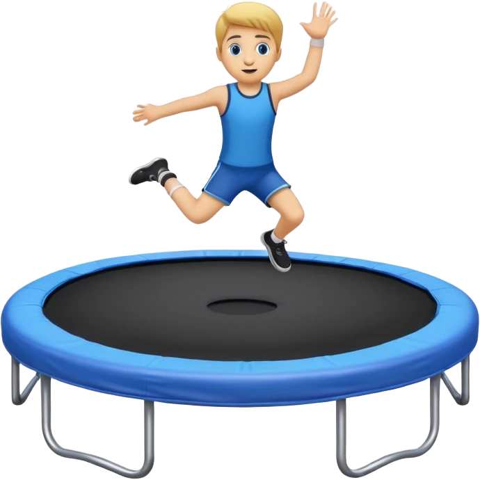 A emoji trampoline (only the trampoline with NO kid) emoji
