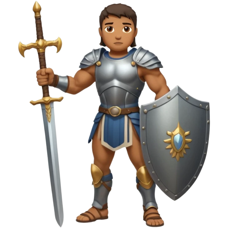 full length giant from the bible ready for battle emoji