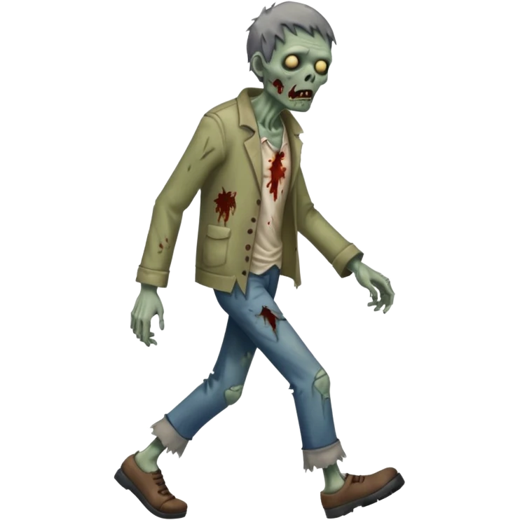 zombie man full body walking emoji