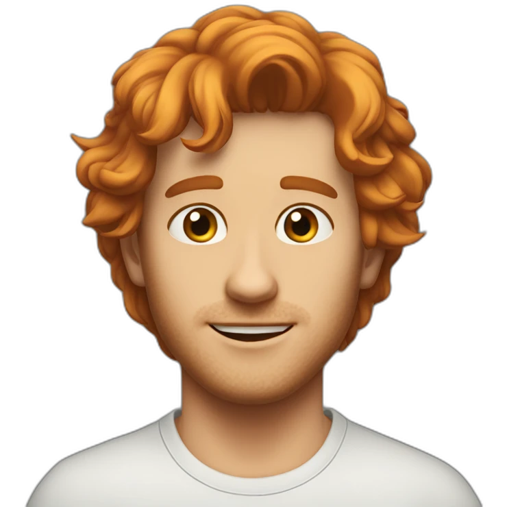 tom sawers avec cheveux roux emoji