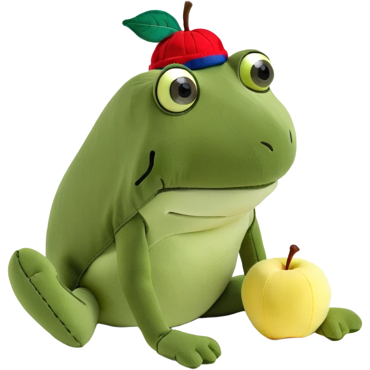 Apple with dog legs emoji