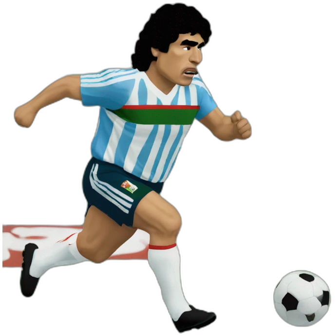 Maradona run México 86 emoji