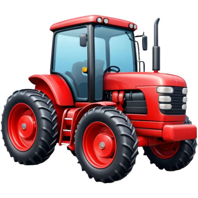 červeny moderny  traktor emoji