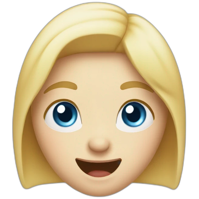white woman with blue eyes, winking, sticking out tongue, silly, laughing emoji emoji
