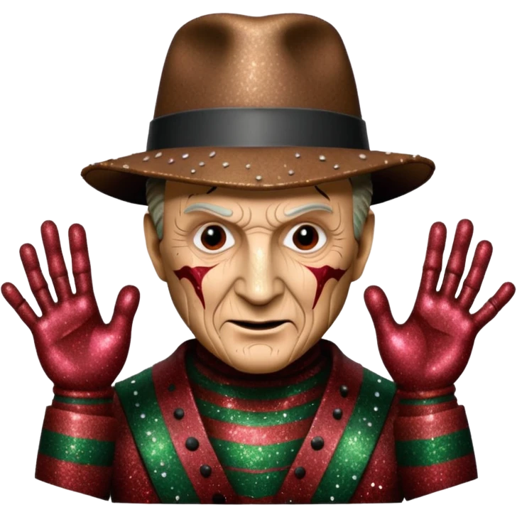glitter freddy krueger emoji