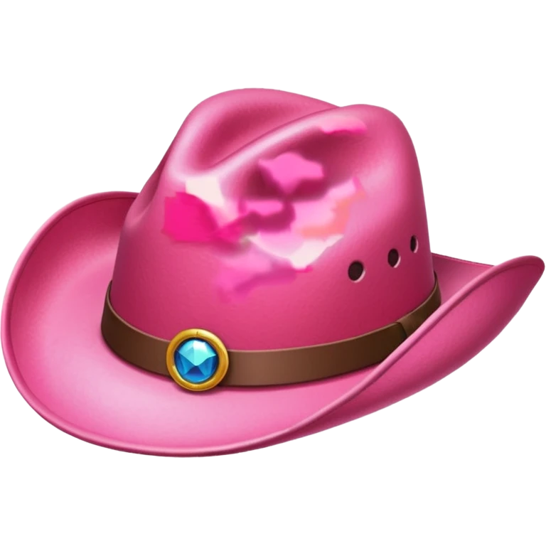 a pink cowboy hat emoji