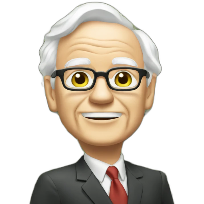 warren buffet with money emoji