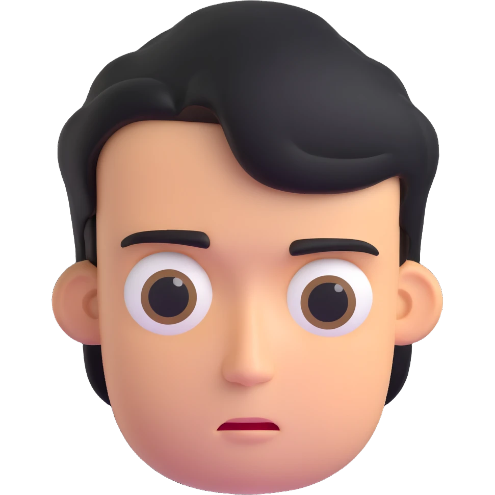 disapproving face with judgmental expression emoji