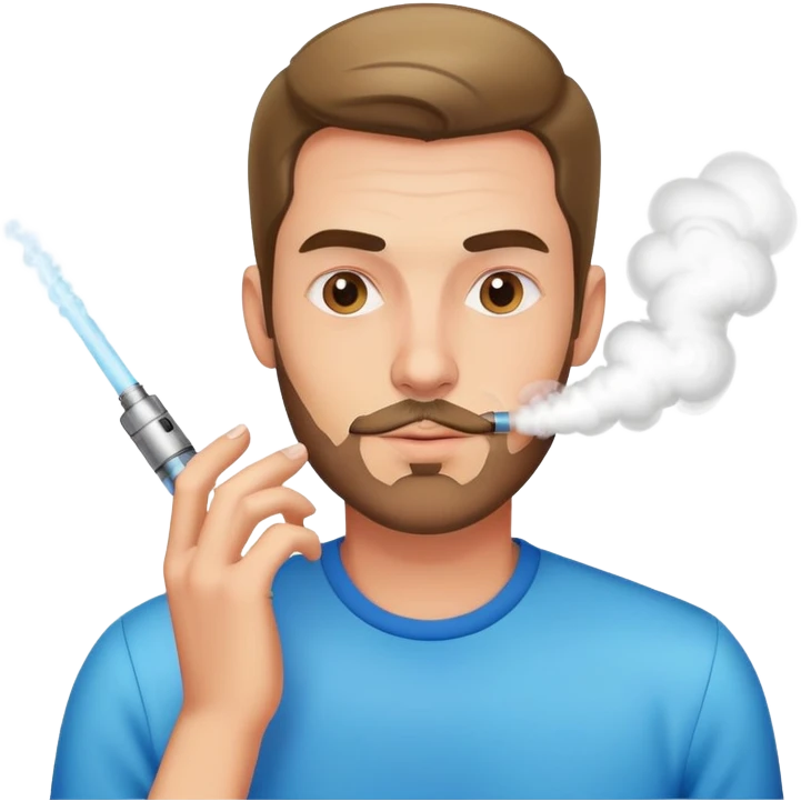 Gay man vaping emoji