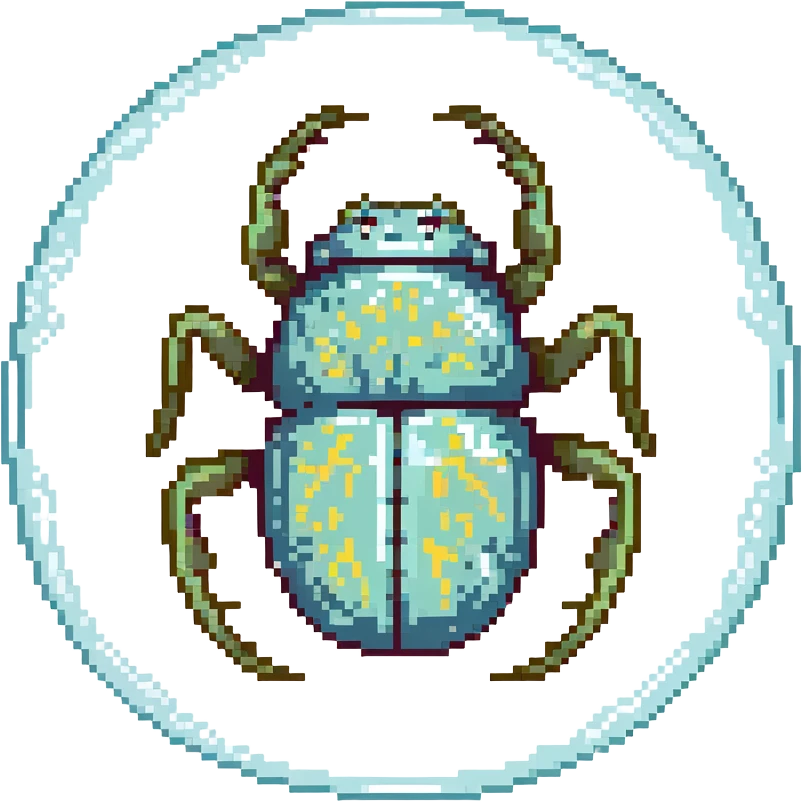 MRI embryo digital fetal small shape in otherworldly bubble, eerie, horror, insectoid, crustaceanoid, pupa, crystalis, scarab, in-utero emoji