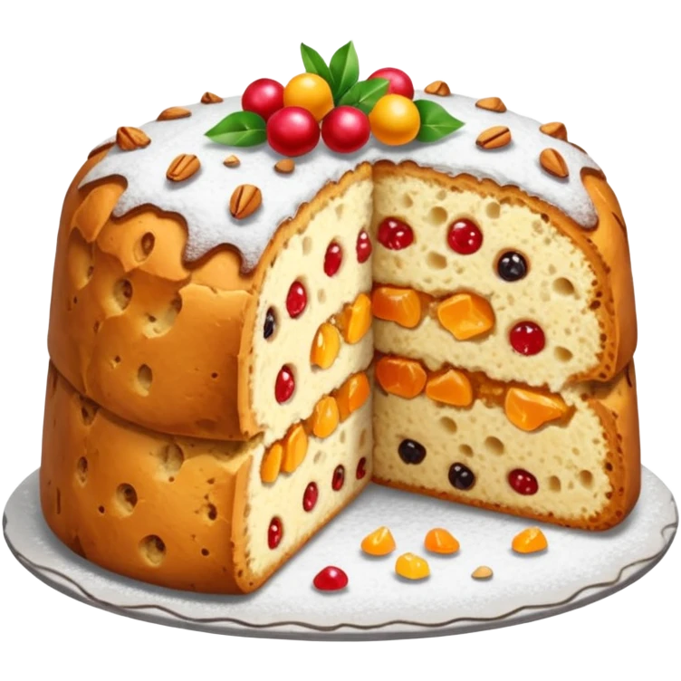 slice of classic panettone emoji