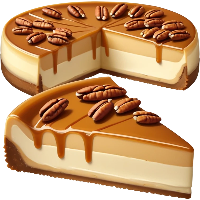 Praline cheesecake slice  emoji