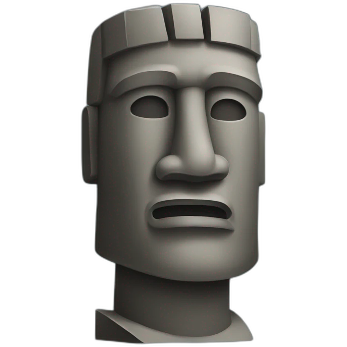 statue moai emoji