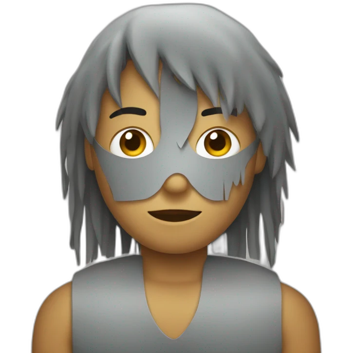 A gray blanked with fringes emoji
