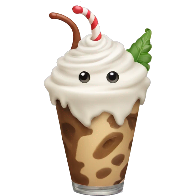 Slug with a milkshake emoji