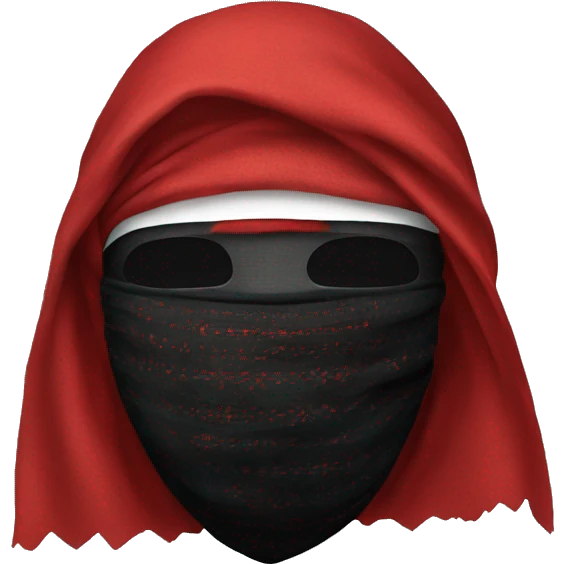 Masked with a red shemagh emoji