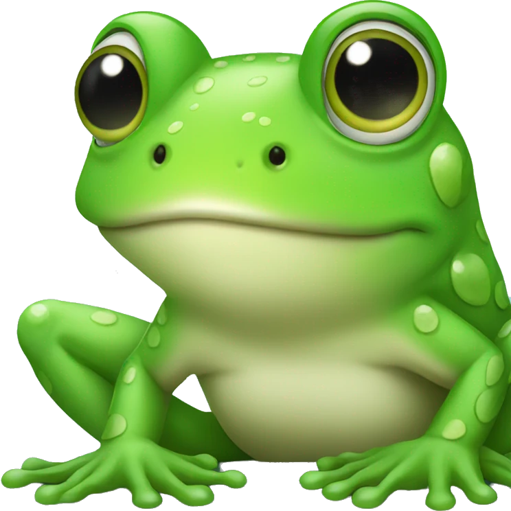 Cute frog  emoji
