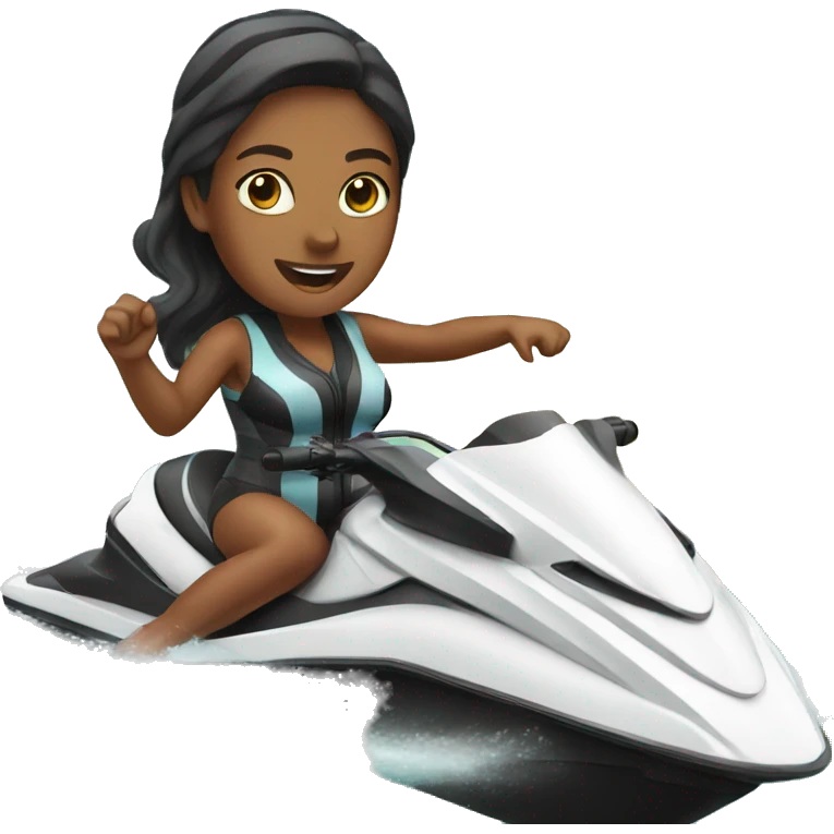 Woman on a jet ski emoji