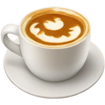 Realistic pumpkin latte emoji