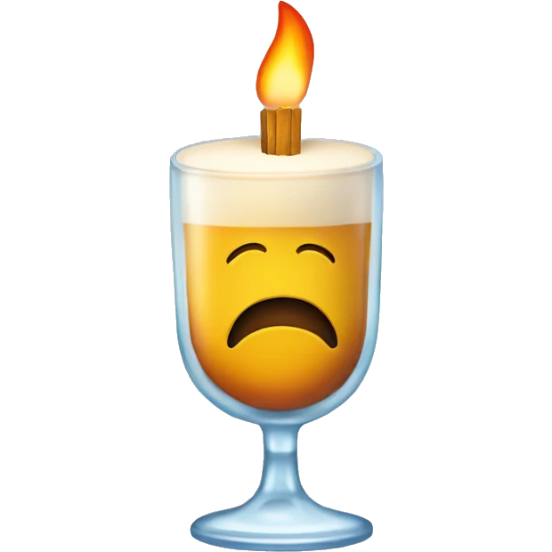 A glass of matches emoji