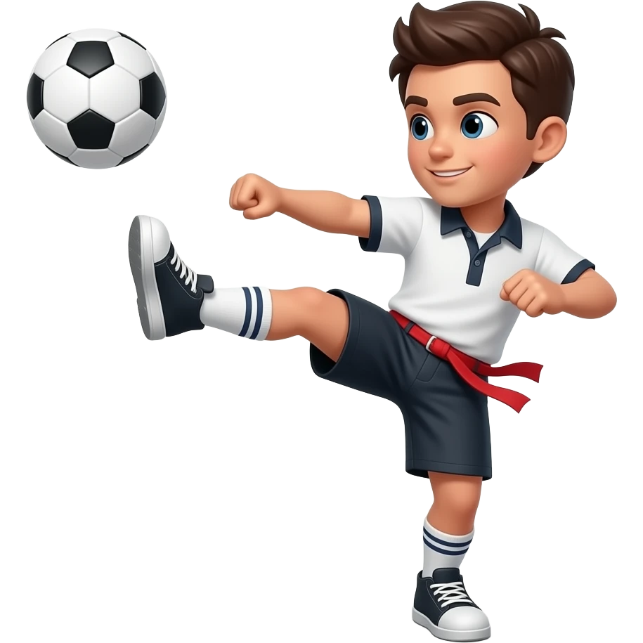 Person kicking feet emoji