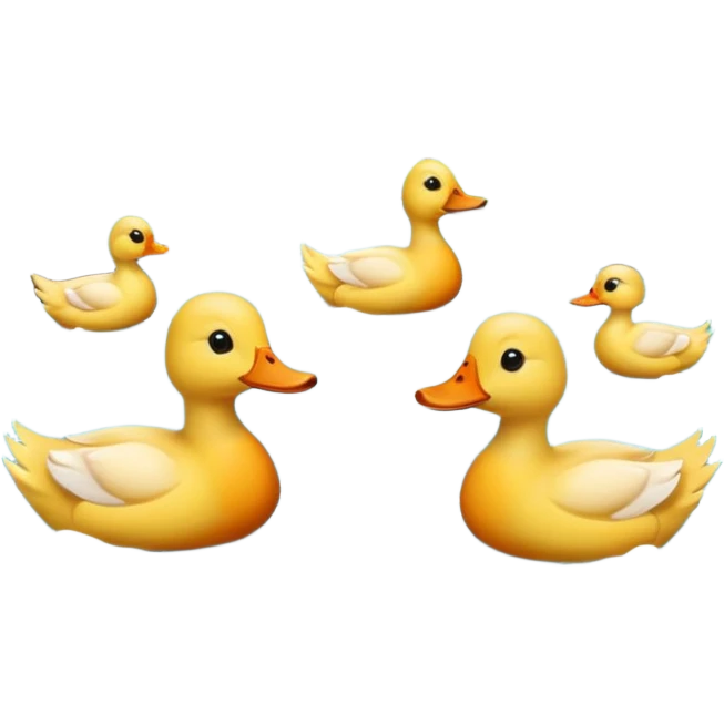 River with ducks without mountains emoji