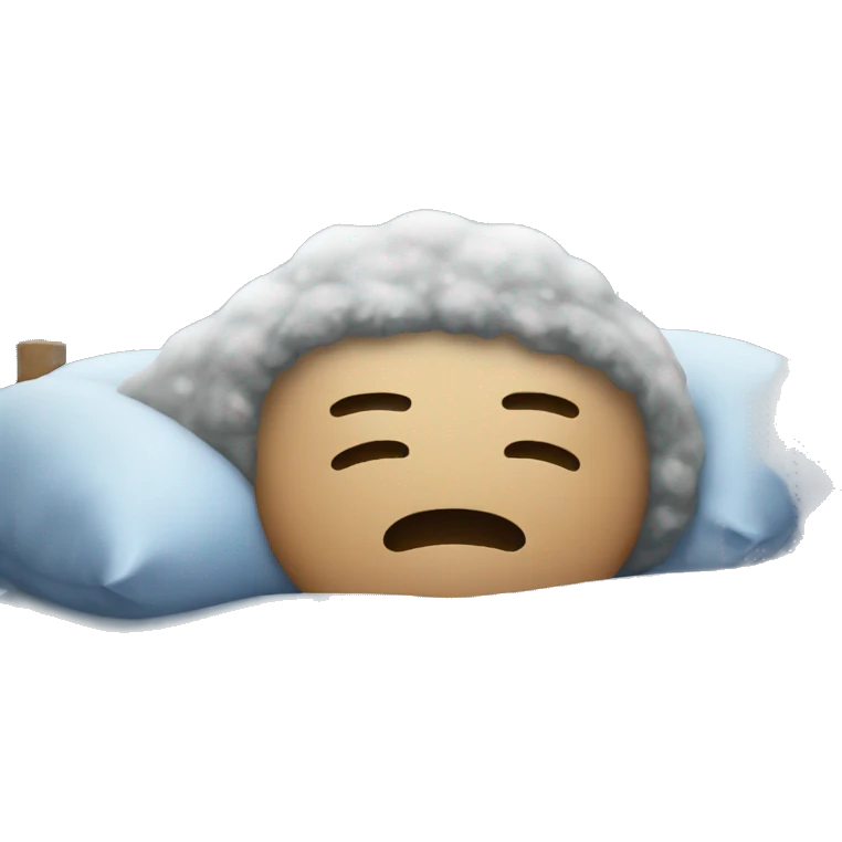 Freezing sleeping  emoji