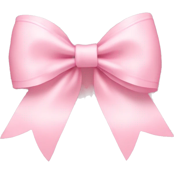 light pink bow on light pink bow emoji