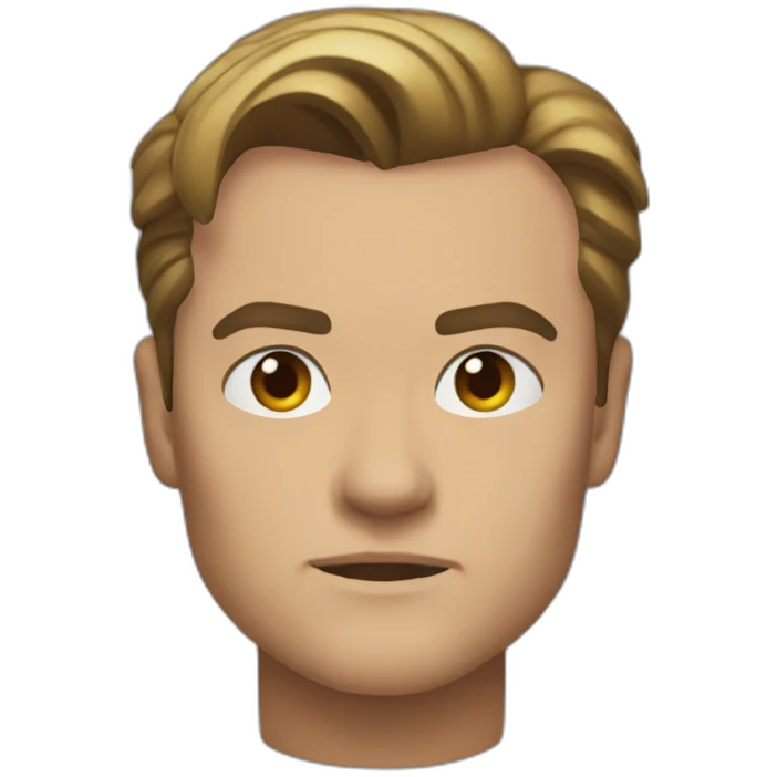leonardo di caprio serious emoji