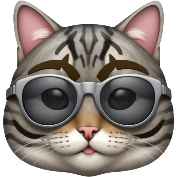 Cat wearing sunglasses emoji