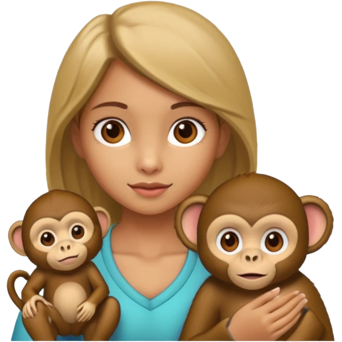 girl monkey emoji